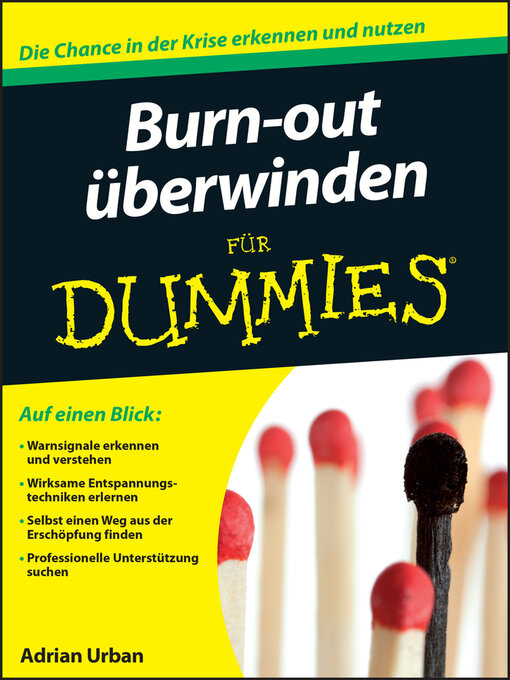 Title details for Burn-out überwinden für Dummies by Adrian Urban - Available